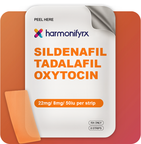 Sildenafil 22mg / Tadalafil 8mg / Oxytocin 50iu Film -- 8 Strip Pack