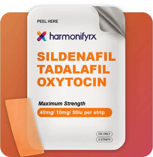 Sildenafil 40mg / Tadalafil 10mg / Oxytocin 50iu Film -- 8 Strip Pack